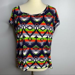 5/$25! Anthropologie bird cage geometric top size large